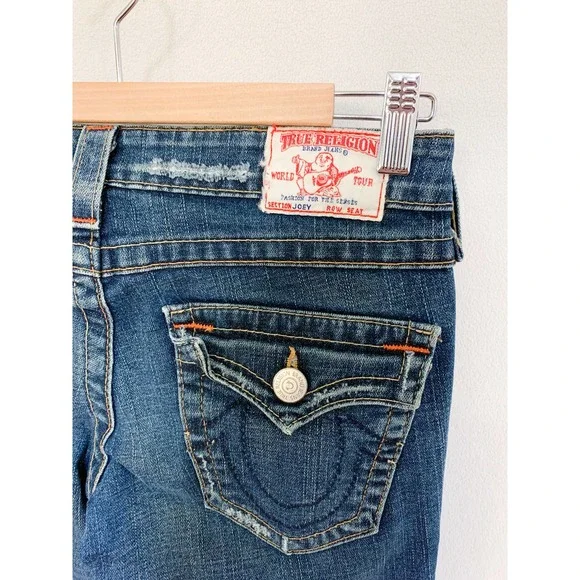 True Religion Heavyweight Flare Denim Jeans, 27 - Picture 5 of 12